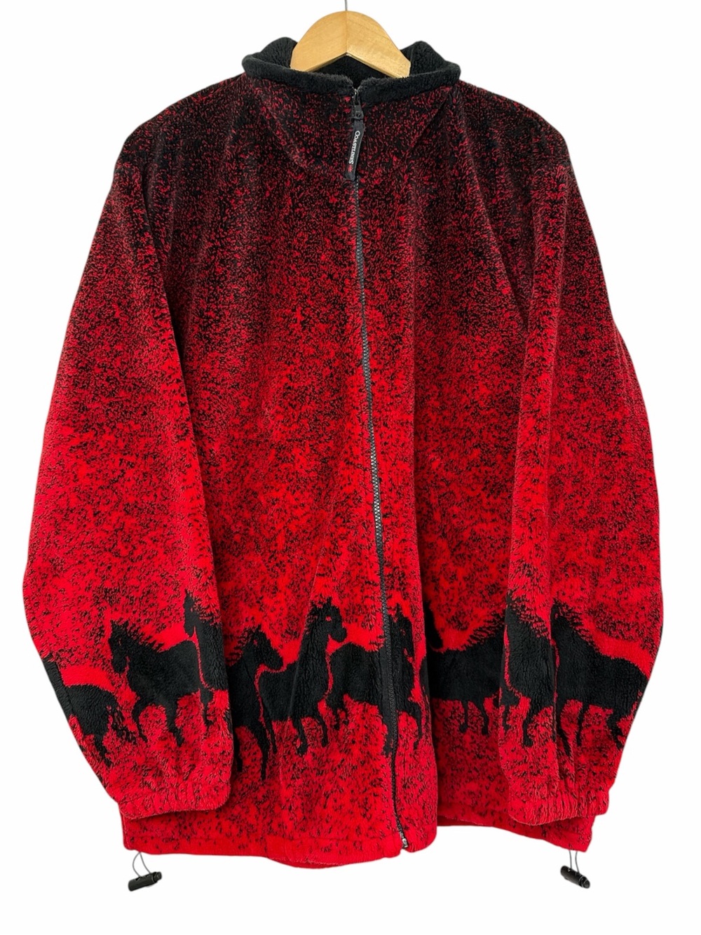 Vintage Coastlines Fashion for Canada Horse Fleece Jacket XL